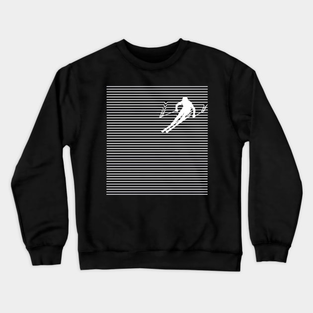 Skiing Shirt Crewneck Sweatshirt by ErdnussbutterToast